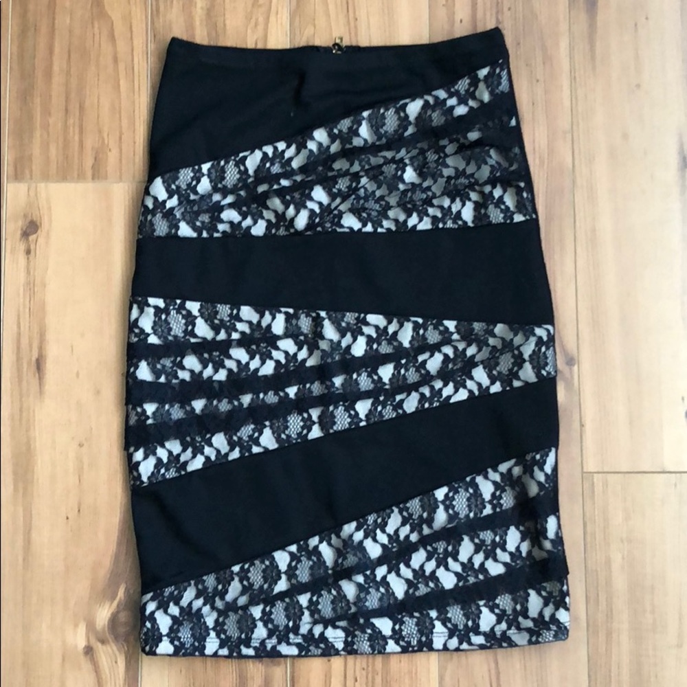 Brand New Arden B black knee length skirt - XS